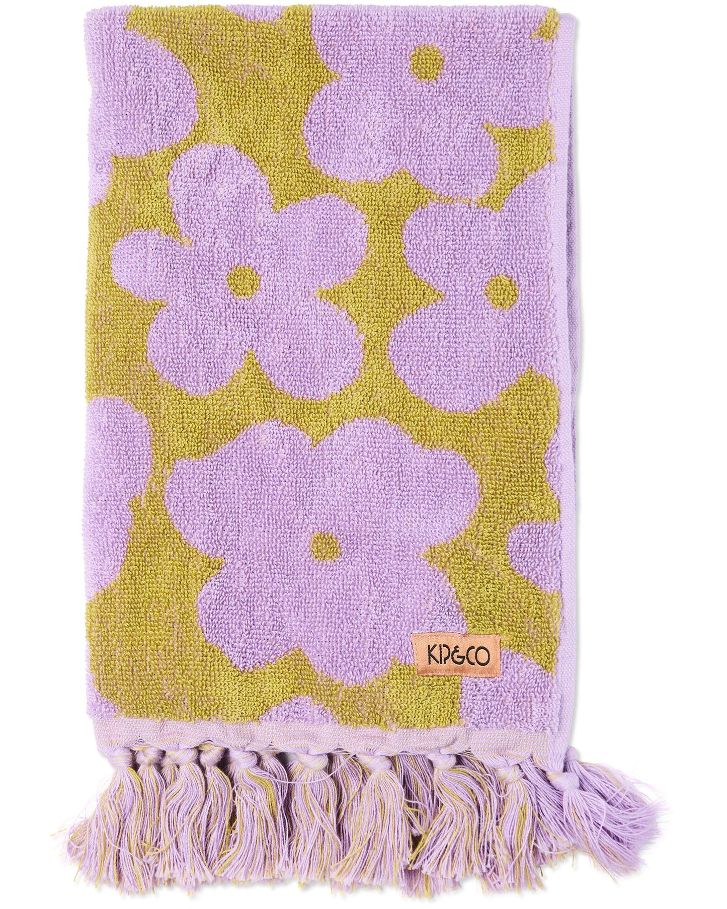 Big Flower Terry Hand Towel
