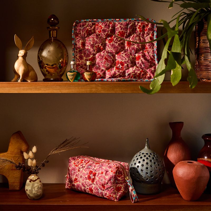 Poppy Magnolia Travel Pouch