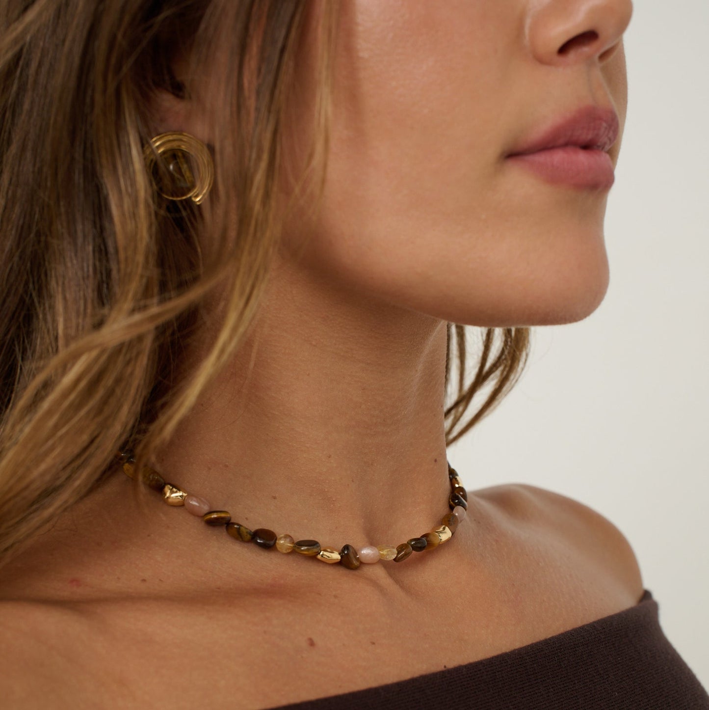Vista Natural Stone Necklace