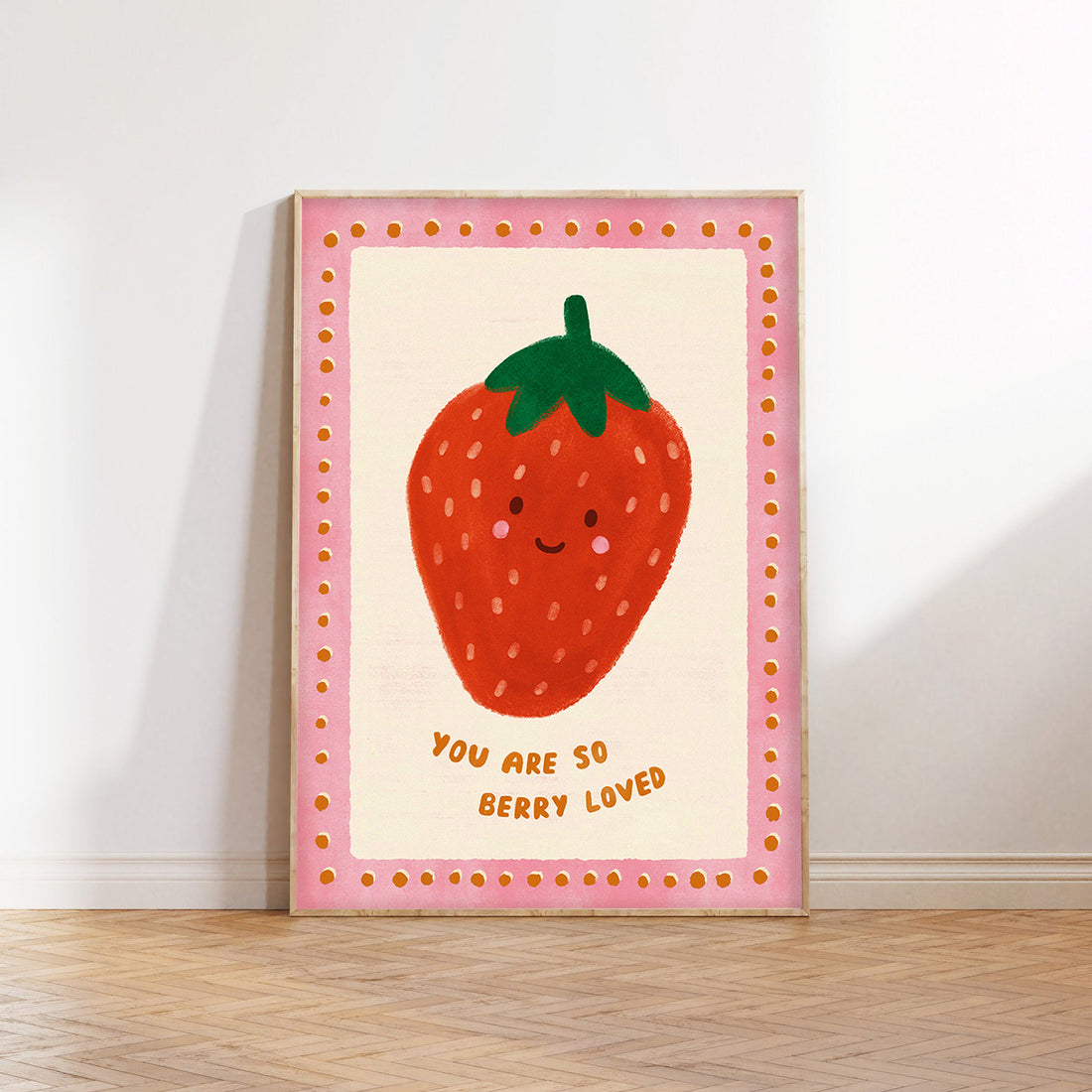 Berry Loved Strawberry Print