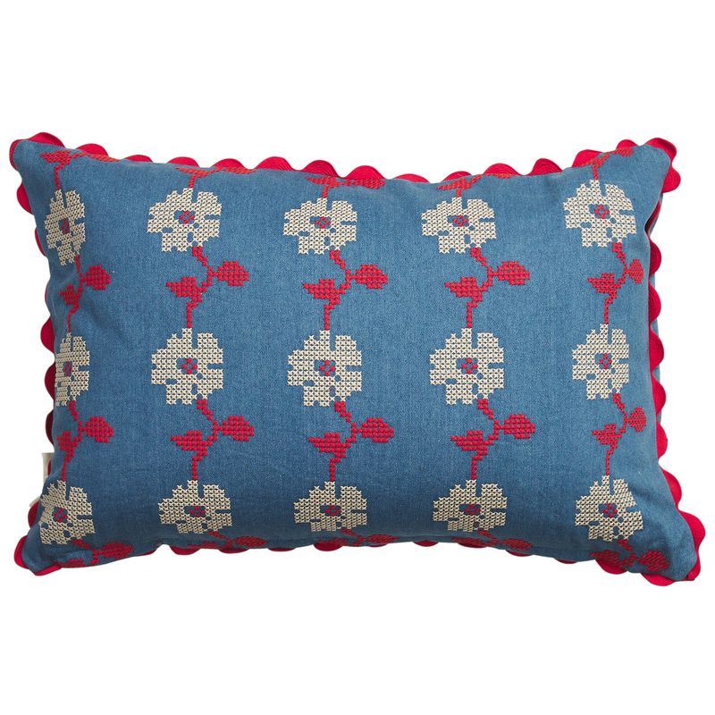 Poppy Anneliese Reversible Denim Cushion