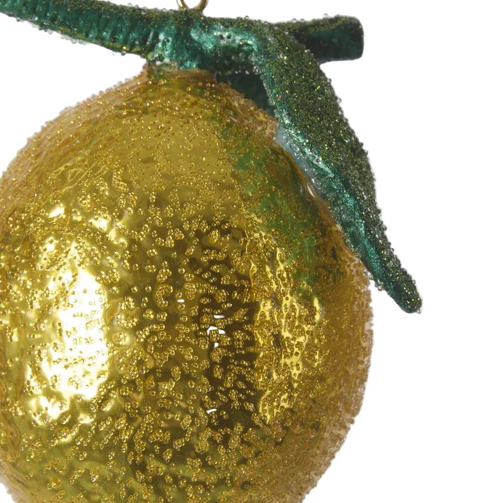 Glitter Lemon Decoration