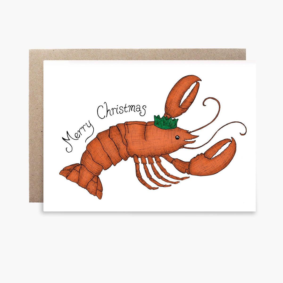 Lobster Christmas Greeting Card