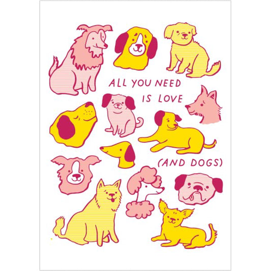 Love & Dogs Greeting Card