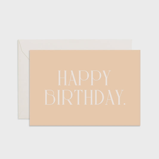 Birthday Cream Emboss Mini Greeting Card