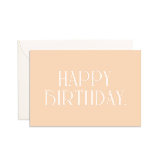 Birthday Cream Emboss Mini Greeting Card