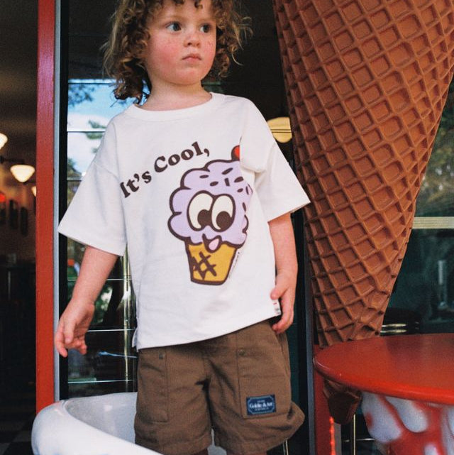 Carpenter Brown Kids Short