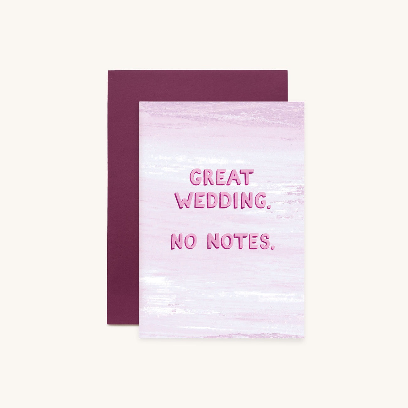 Great Wedding Plum Greeting Card