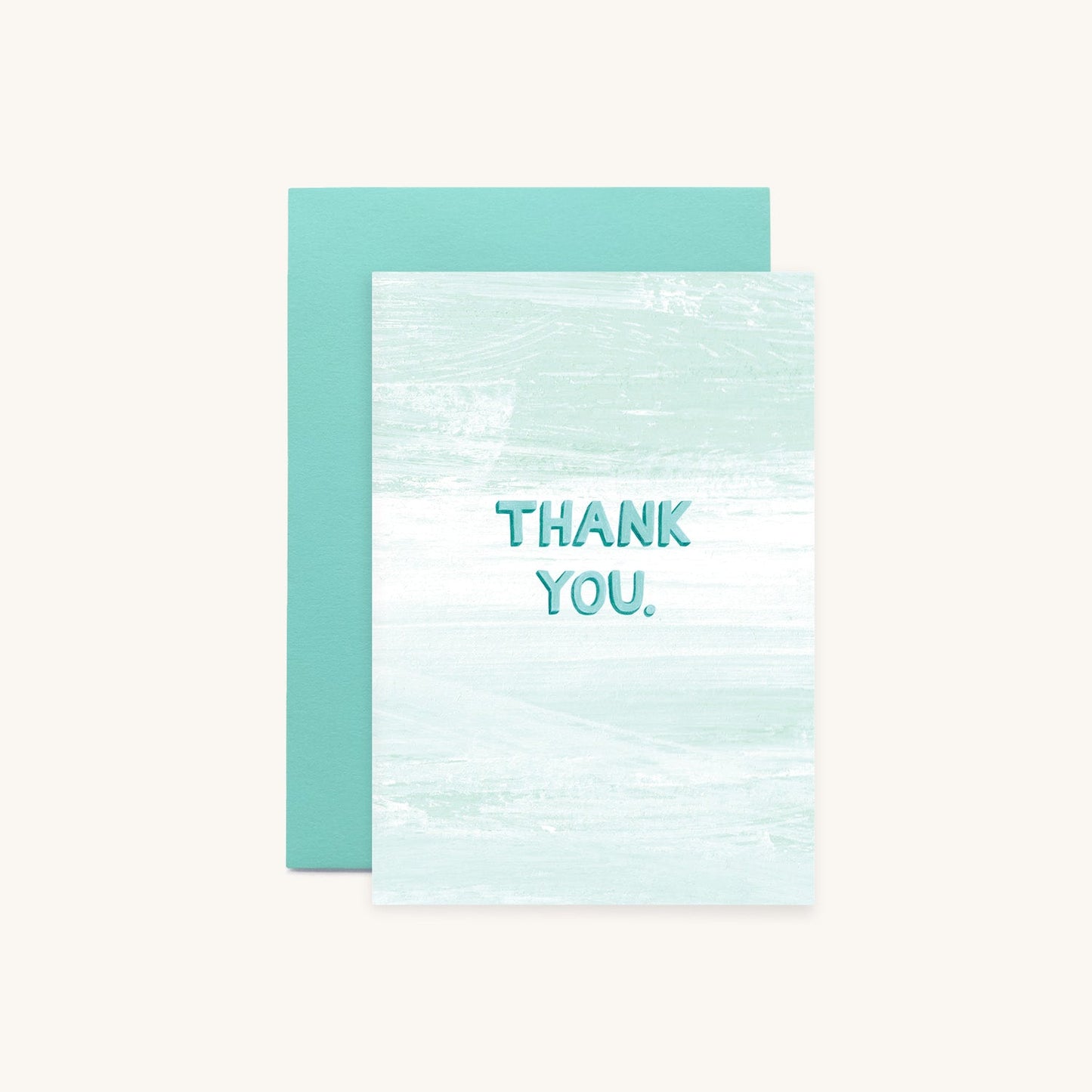 Thank You Teal Greeting Card