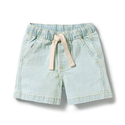 Organic Denim Long Baby Short