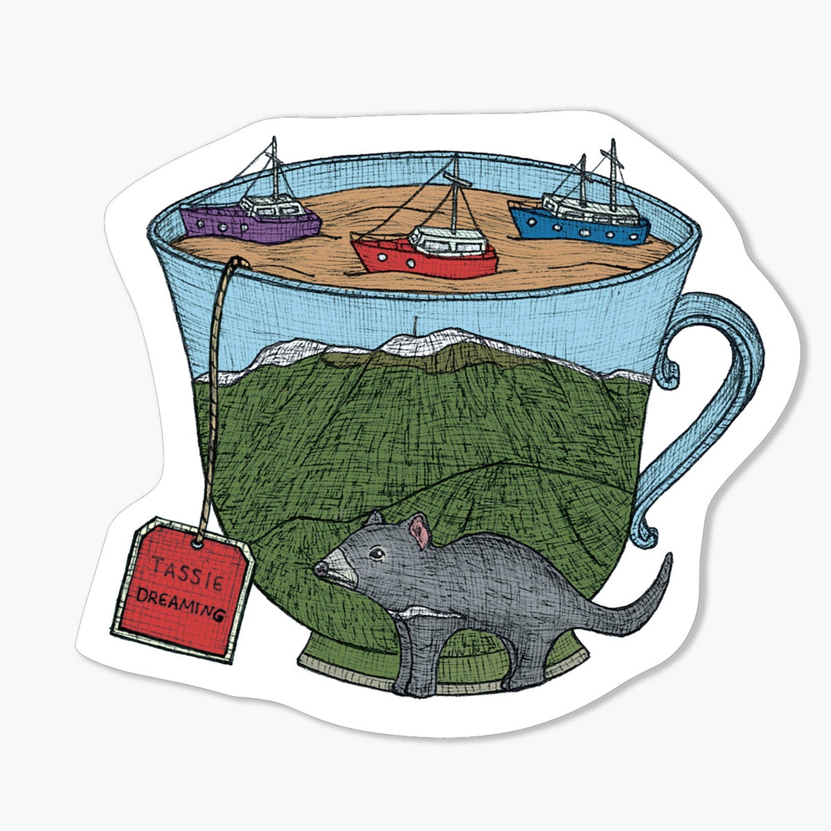Tassie Teacup Magnet