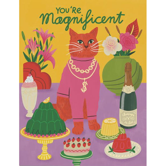 Magnificent Cat Greeting Card