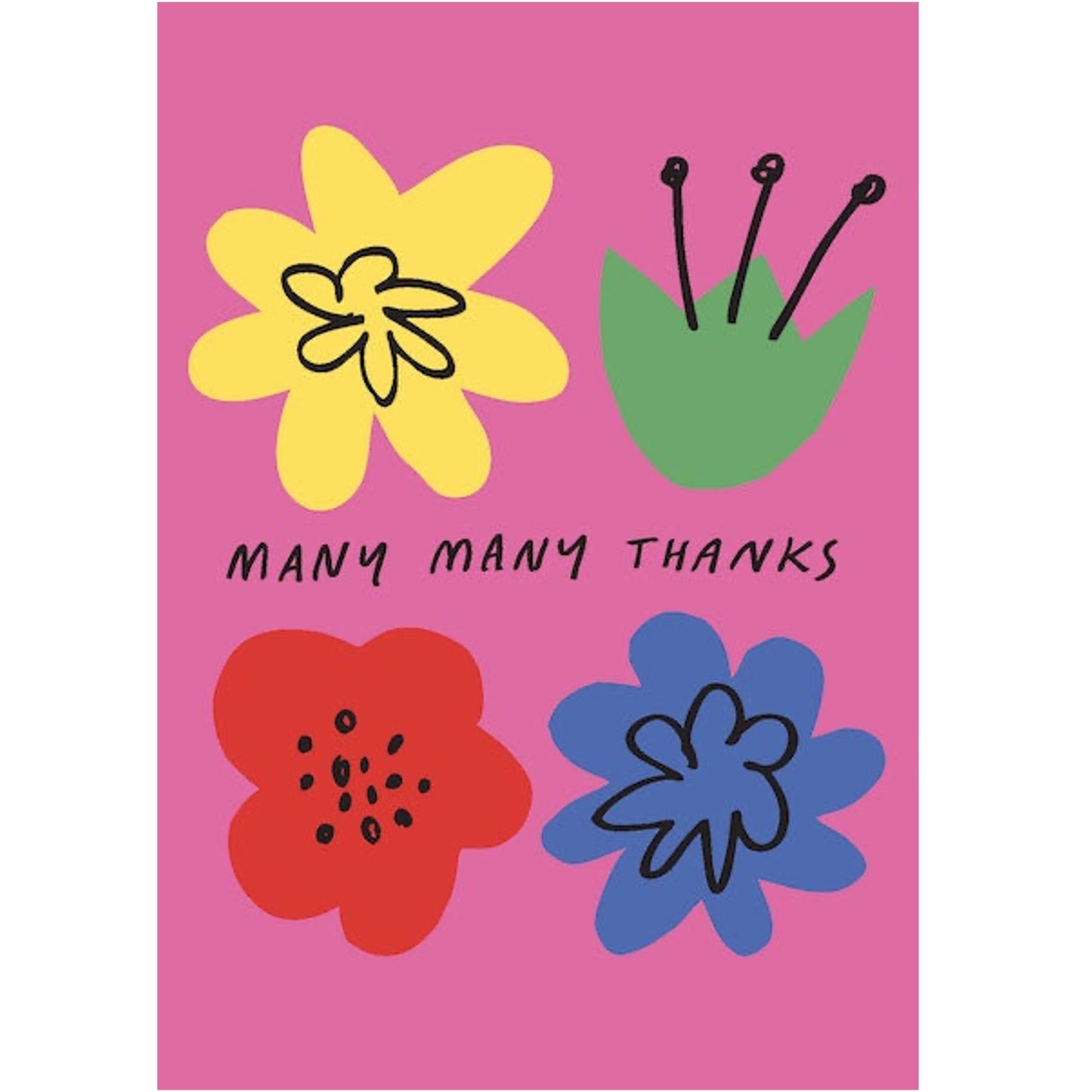 Flower Thanks Greeting Card