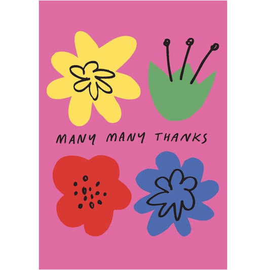 Flower Thanks Greeting Card