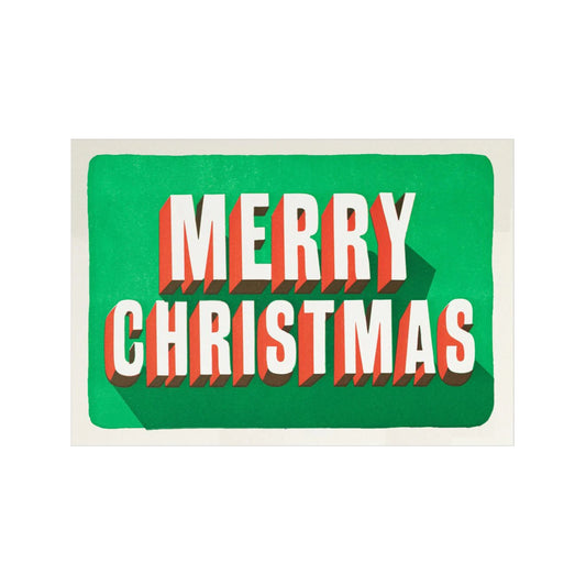 Merry Christmas Mini Greeting Card
