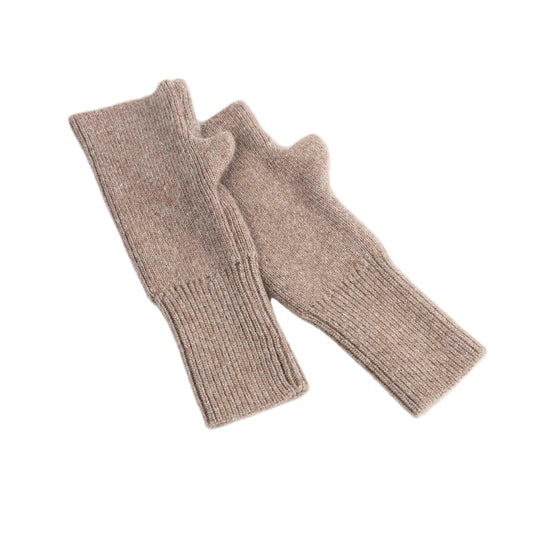 Beige Cashmere Julia Mittens