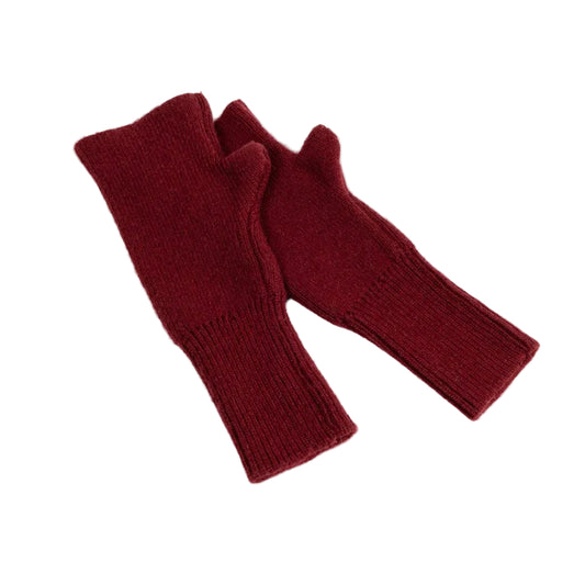 Burgundy Cashmere Julia Mittens