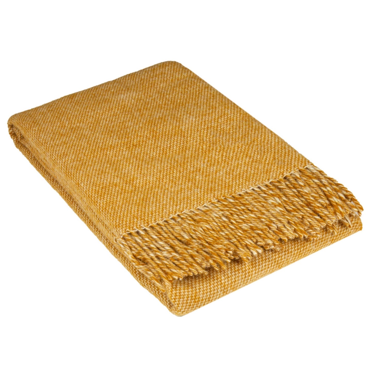 New Zealand Wool Throw - Mustard