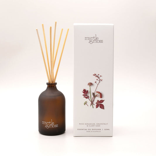 Rose Geranium, Grapefruit & Clary Sage Essential Oil Diffuser