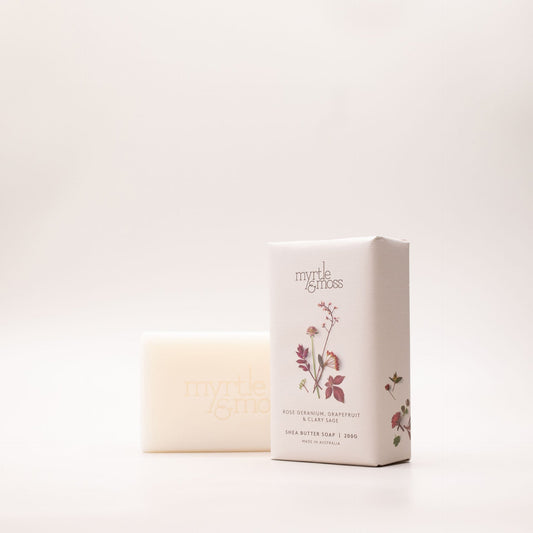 Rose Geranium, Grapefruit & Clary Sage Shea Butter Soap