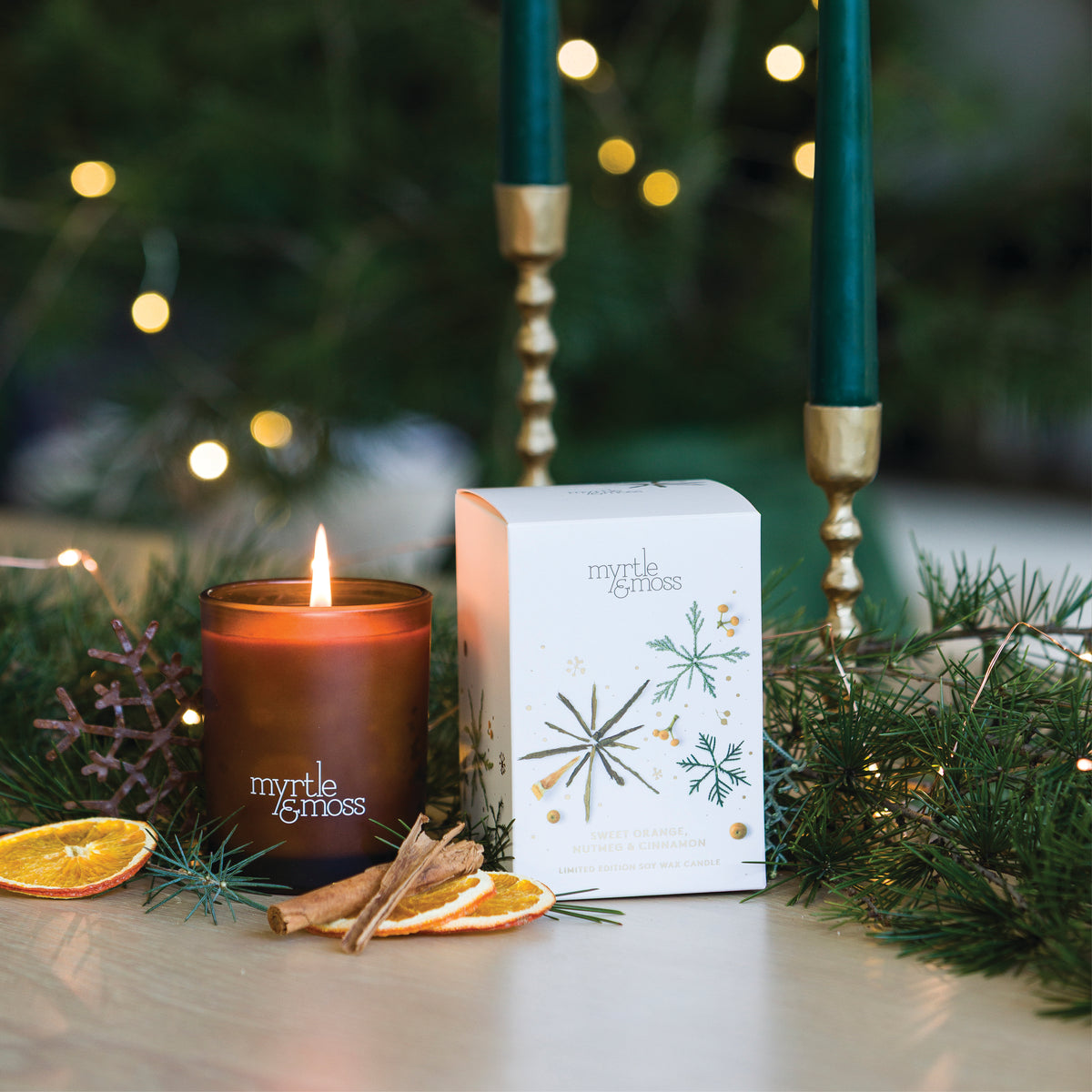 Sweet Orange, Nutmeg & Cinnamon Christmas Candle