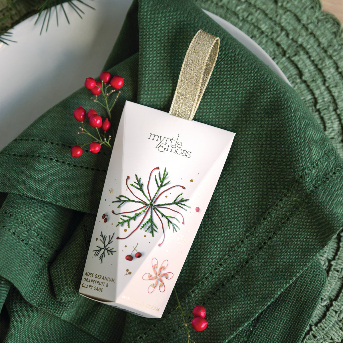 Rose Geranium, Grapefruit & Clary Sage Hand Cream Ornament