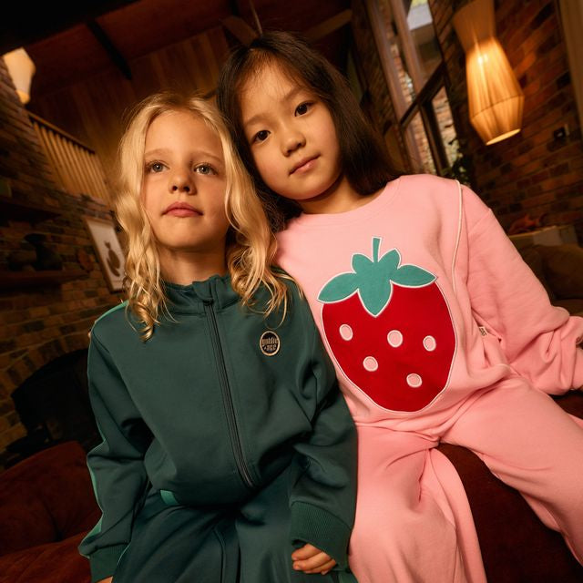 Jumbo Strawberry  Piped Sweater