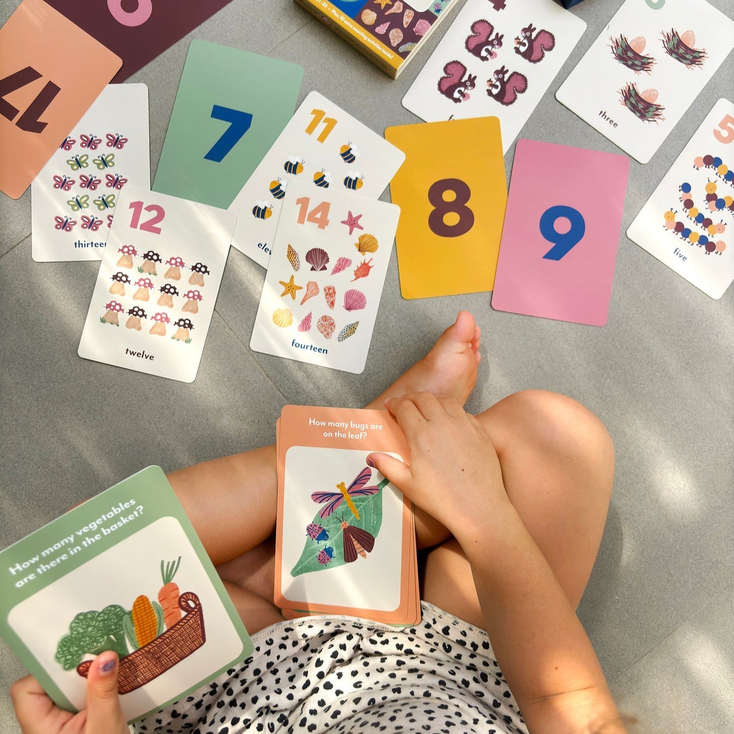 1-20 Illustrated Number Flashcards