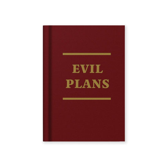 Evil Plans Tiny Hard Cover Notebook