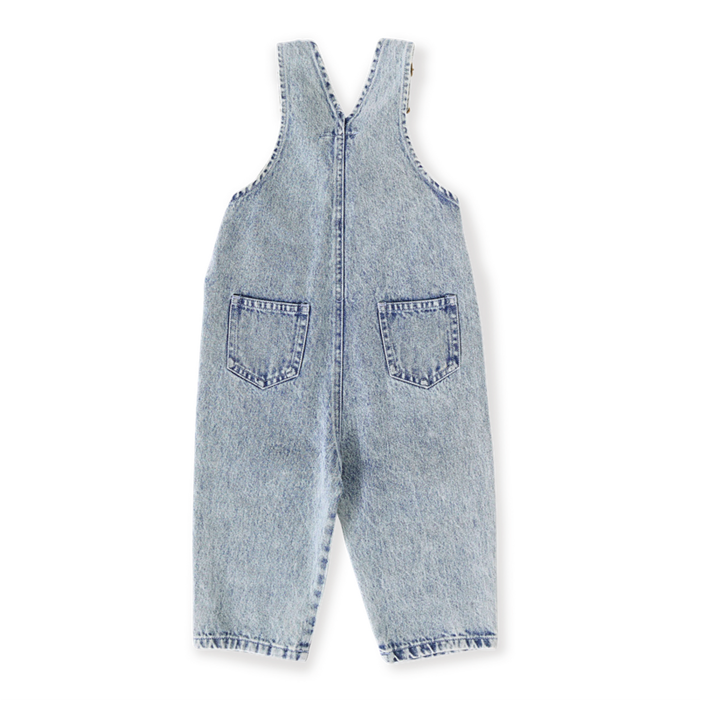 Austin Vintage Washed Denim Baby Overalls