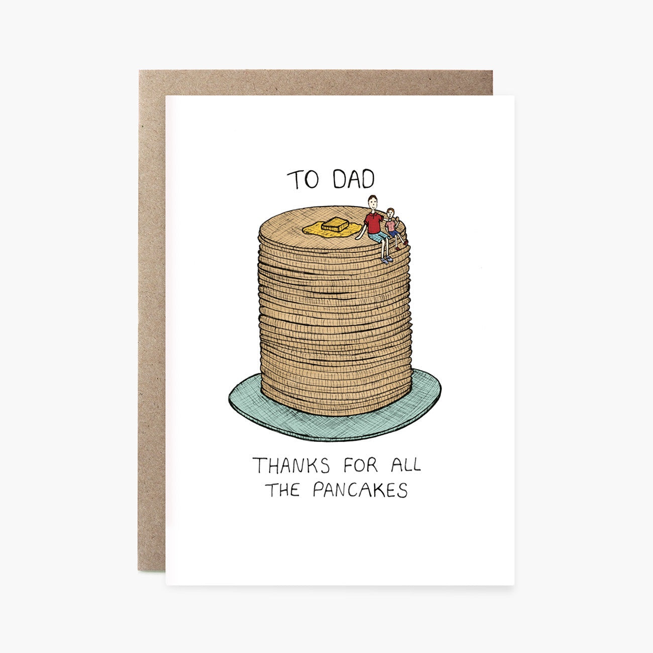 Pancake Dad Greeting Card