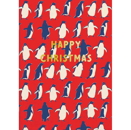 Dancing Penguins Greeting Card