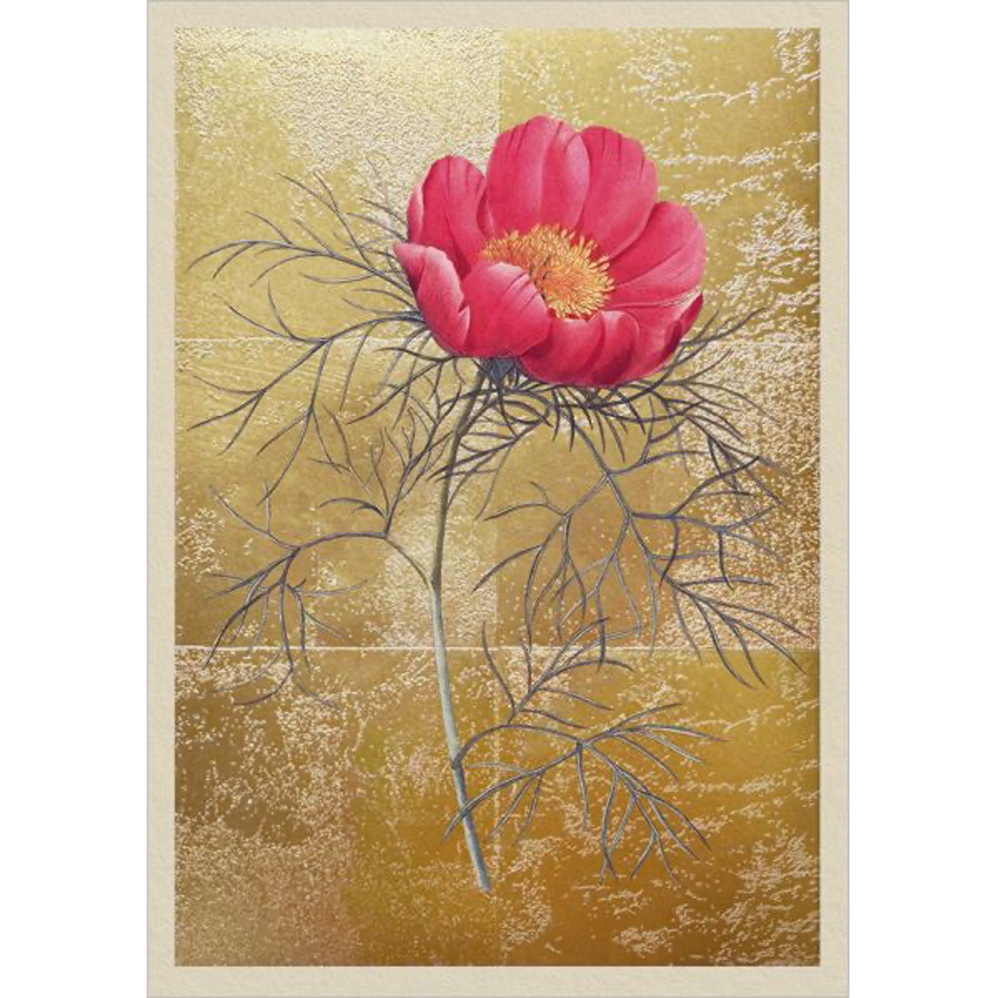 Peony Foil Greeting Card