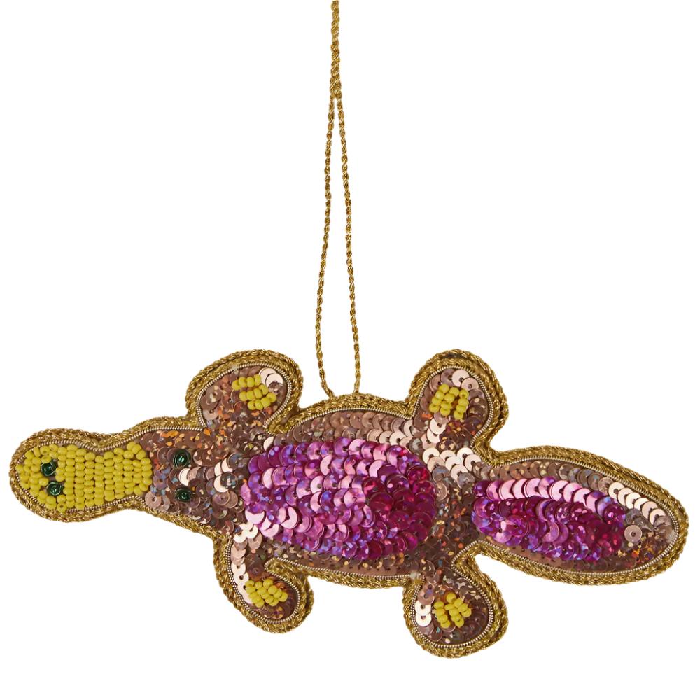 Platypus Sequin Hanging Decoration