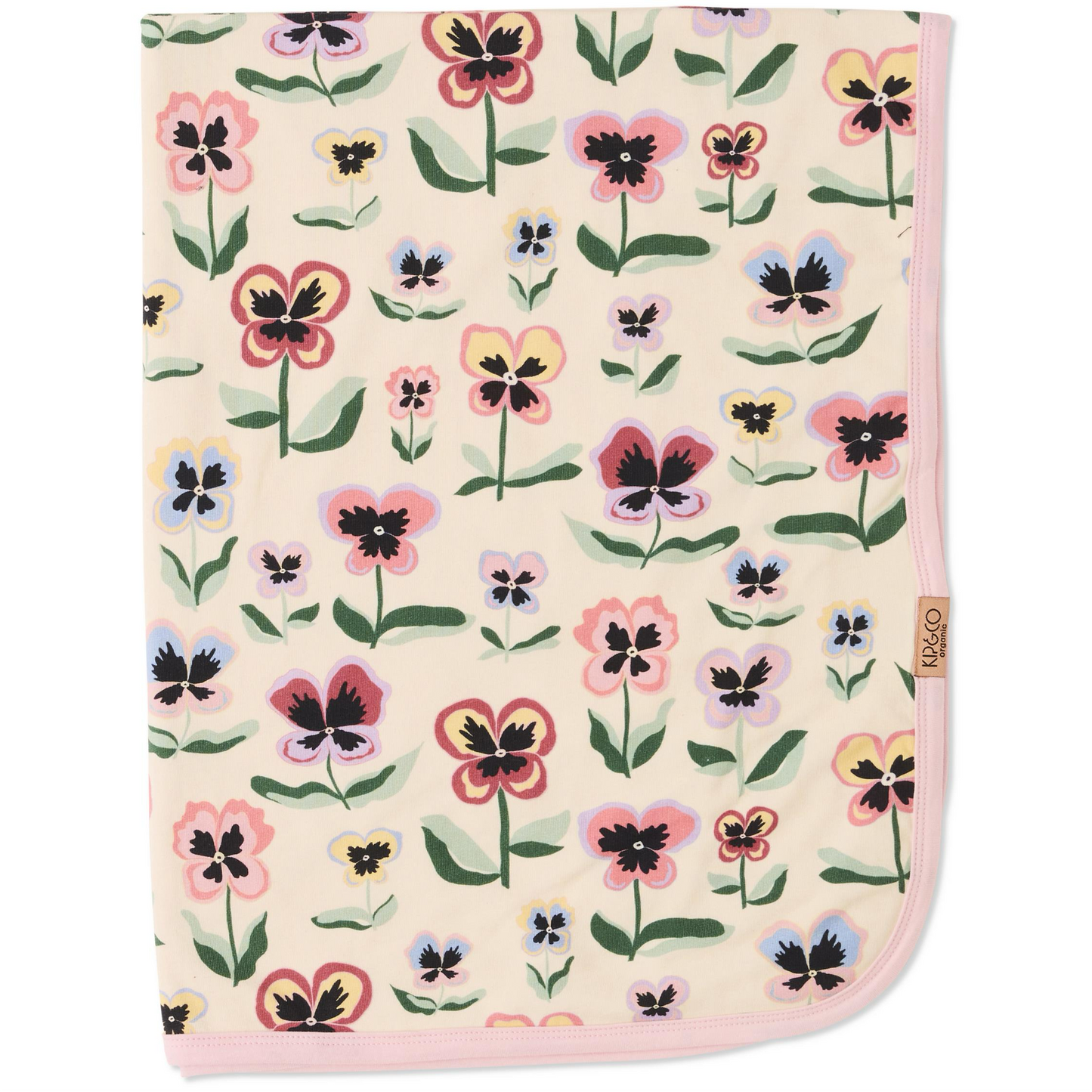 Pretty Pansy Organic Cotton Snuggle Blanket