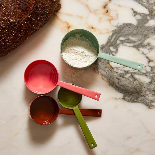 Mixed Enamel Measuring Cups Set of 4