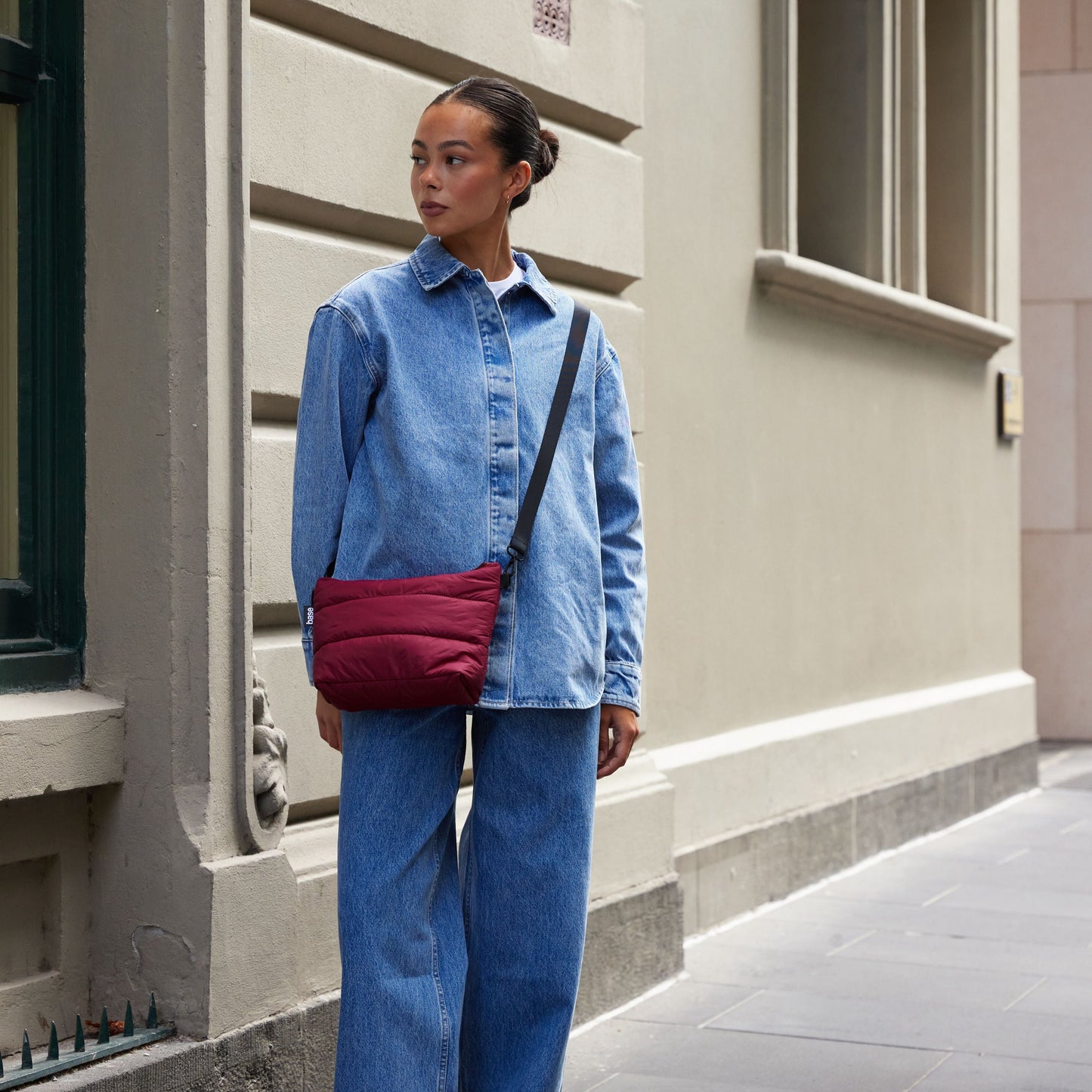 Stash Base Crossbody Burgundy