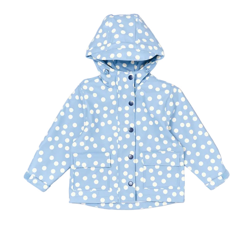 Minimac Waterproof Jacket Blue Confetti