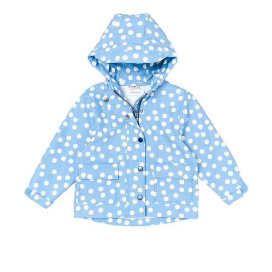 Minimac Waterproof Jacket Blue Confetti