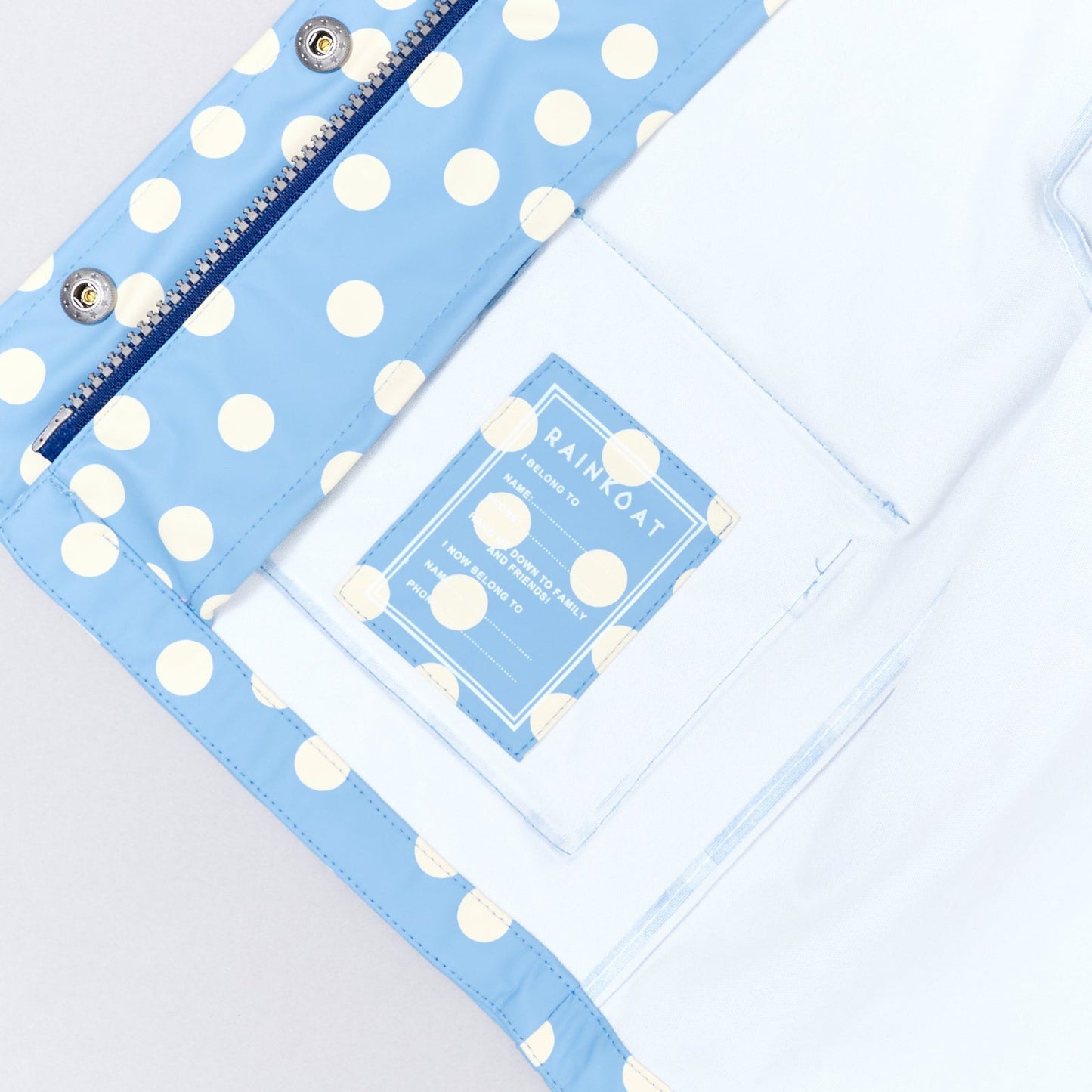 Minimac Waterproof Jacket Blue Confetti