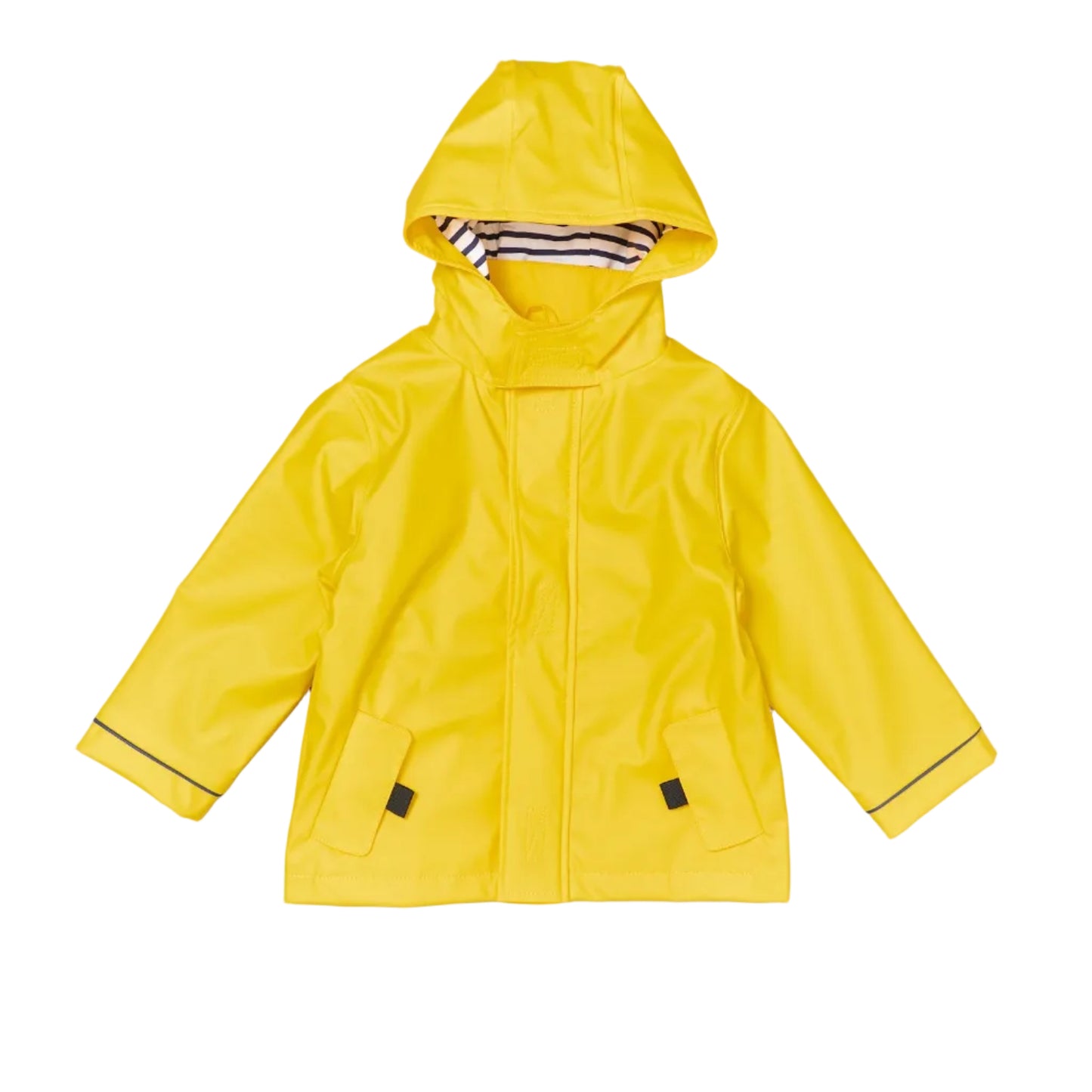 Stripy Sailor Waterproof Jacket Yellow