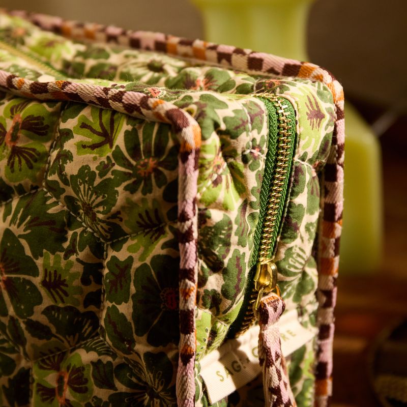 Cactus Green Magnolia Vanity Bag
