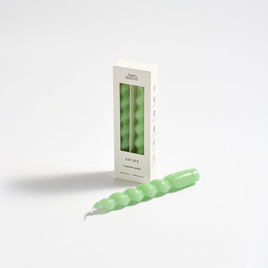 Sage Spire Candle Pair