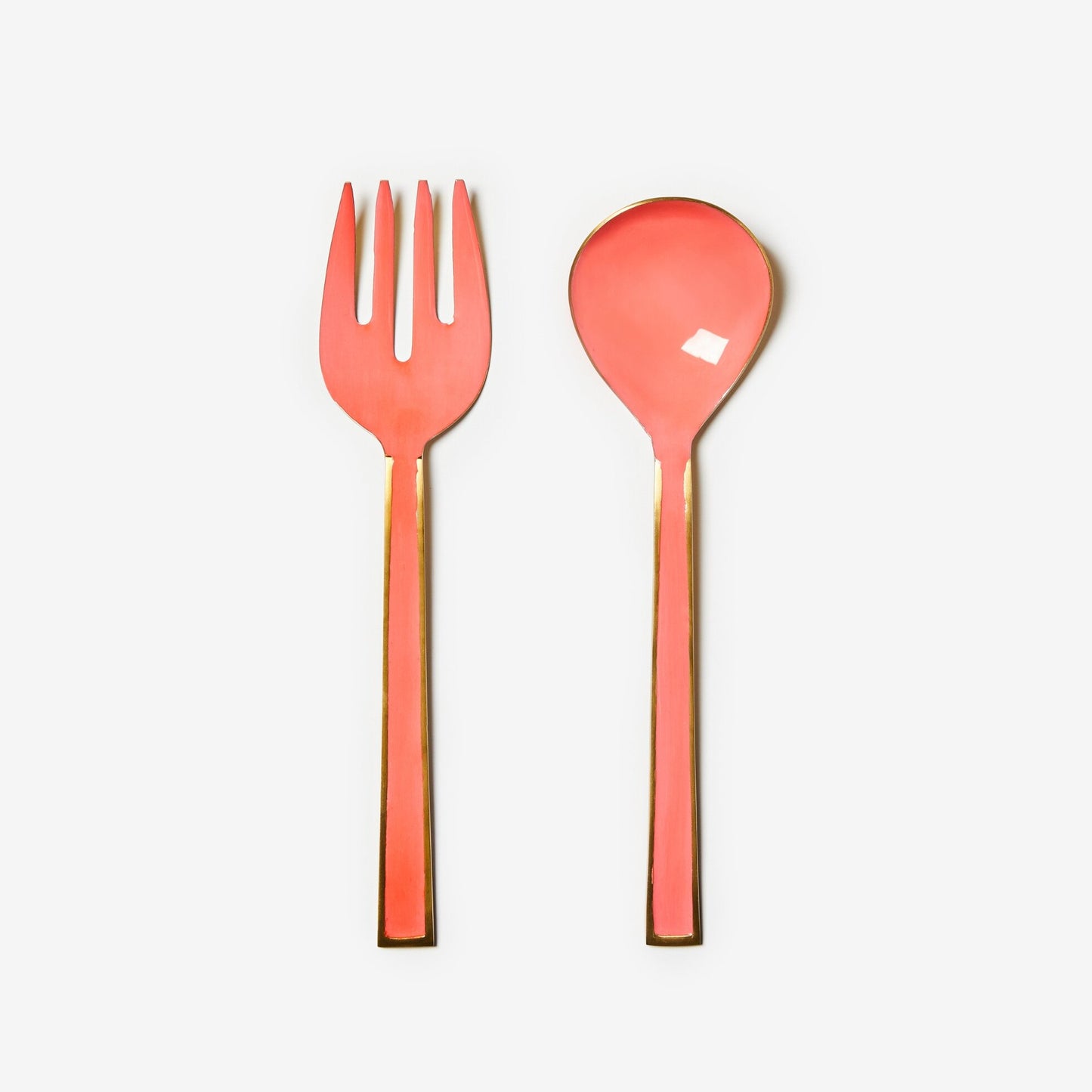 Enamel Candy Salad Servers Set