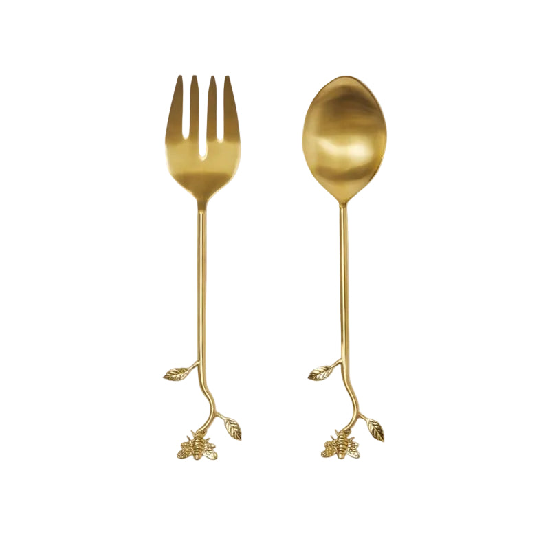 Wild Bees Salad Servers