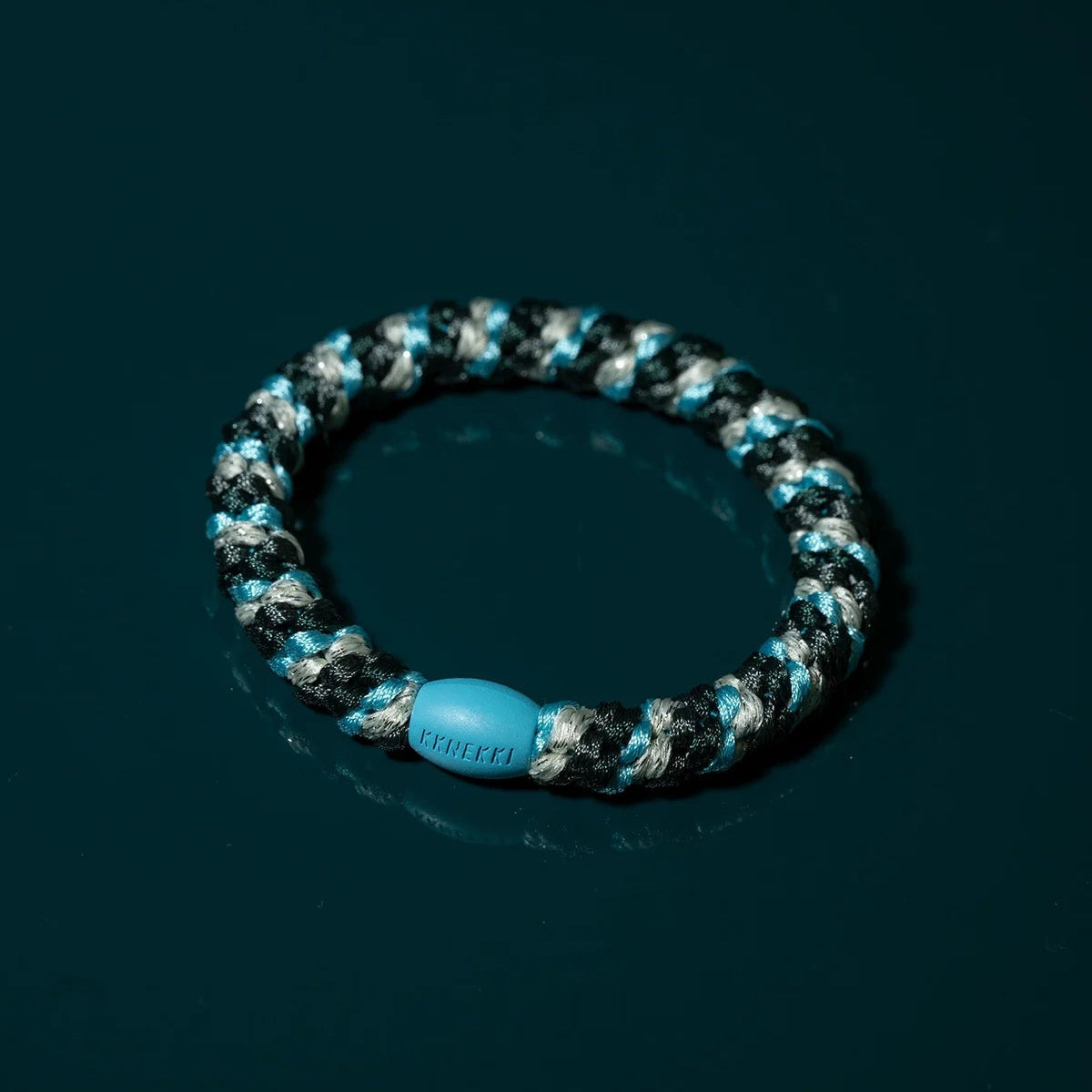Mix Turquoise Jungle Glitter KKNEKKI Hair Tie