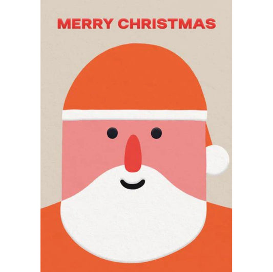 Santa Face Greeting Card