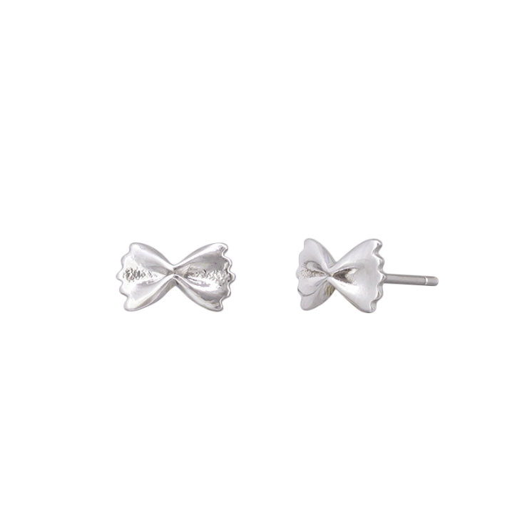 Bow Tie Pasta Silver Studs