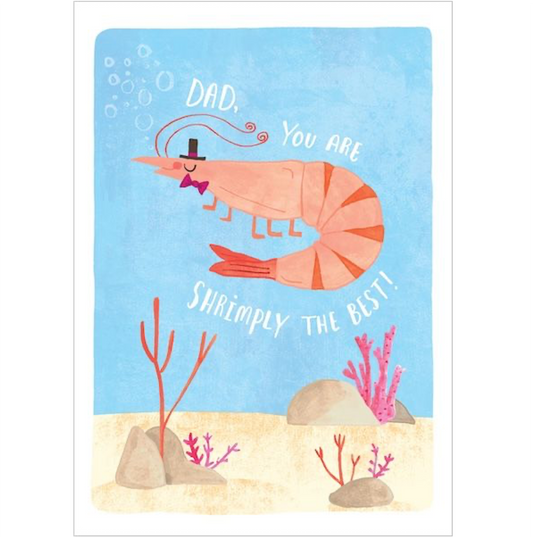 Dad Shrimply Greeting Card