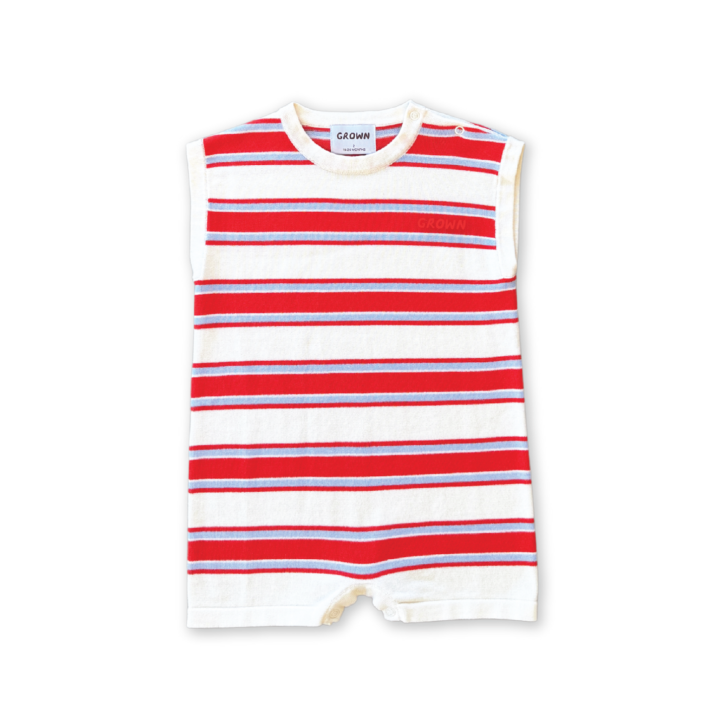 Island Stripe Baby Playsuit